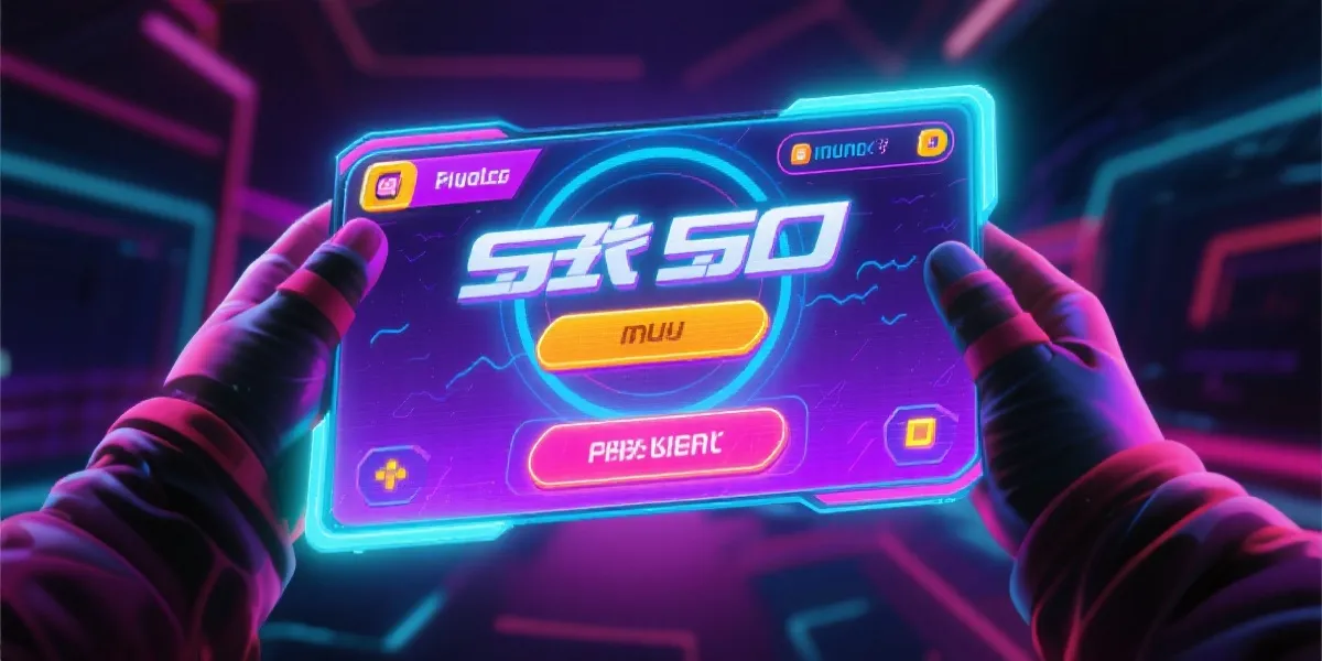 老虎机游戏动态转轴与霓虹效果示意